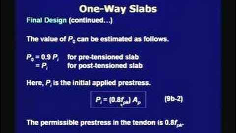 Lecture-36-One-Way Slabs
