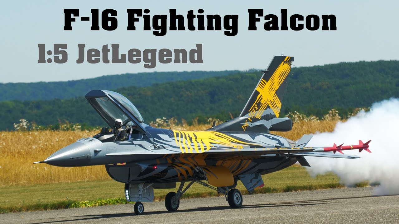 F-16 Fighting Falcon JetLegend | 1:5 scale jet turbine RC model | 4K | 2023