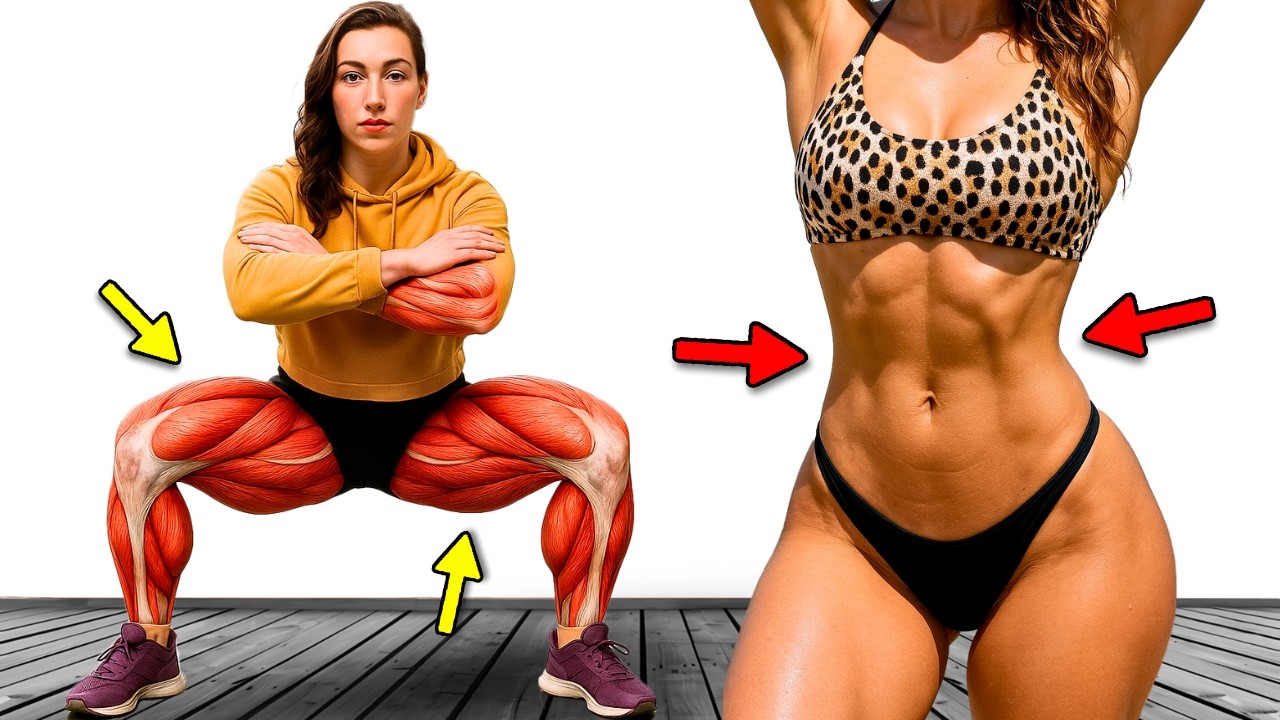10 МИН | 7 ДНЕЙ | 10 Упражнений для Похудения в Животе и Увеличения Ягодиц Быстро и Эффективно!