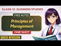 Principles of Management 🔥 | Full Chapter One Shot | Class 12 BST