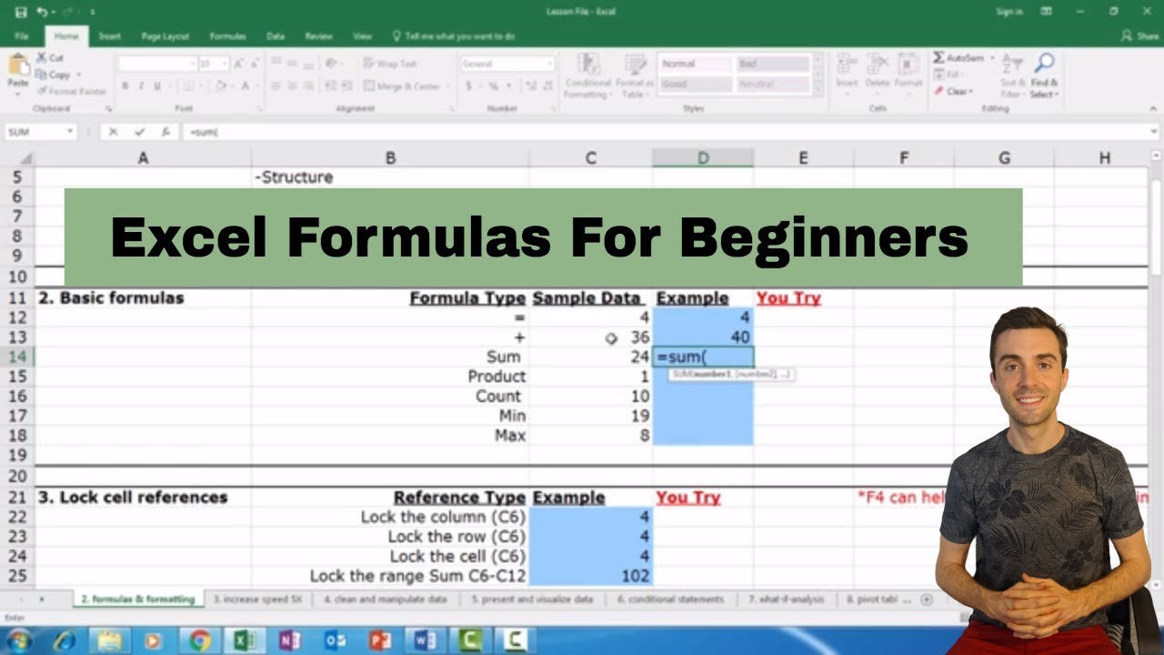 Basic Microsoft Excel Formulas You NEED to Know