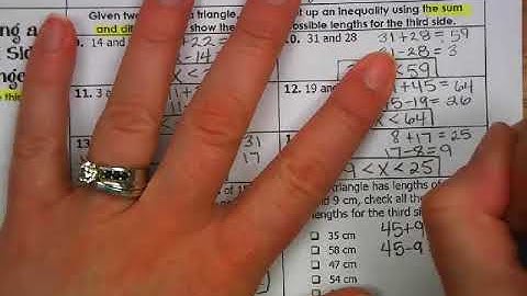 6 5 and 6 6 Inequalities in One and Two Triangles
