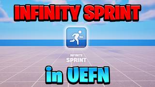 How to make Custom Infinity Sprint in Fortnite Creative! (UEFN)