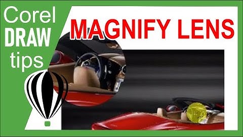 Magnify lens effect in CorelDraw