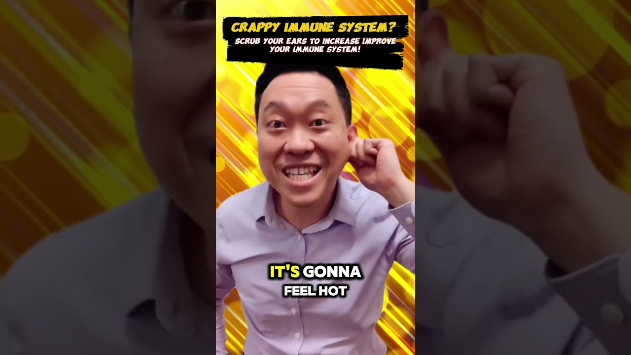 Crappy immune system? Scrub your ears to increase improve your immune system!