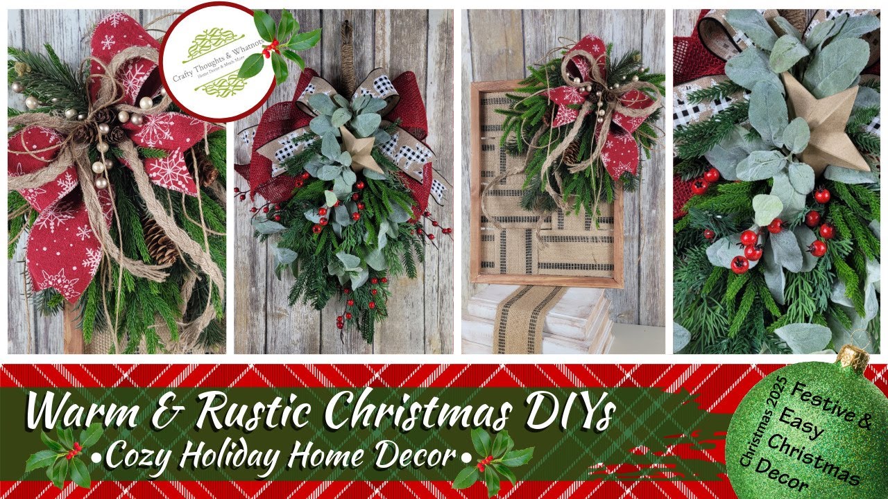 Теплые и уютные рождественские поделки своими руками | Уютный праздничный декор для дома | Рождес...
