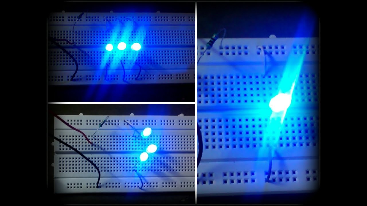 How to connect LED to 9Volt battery on breadboard YouTube