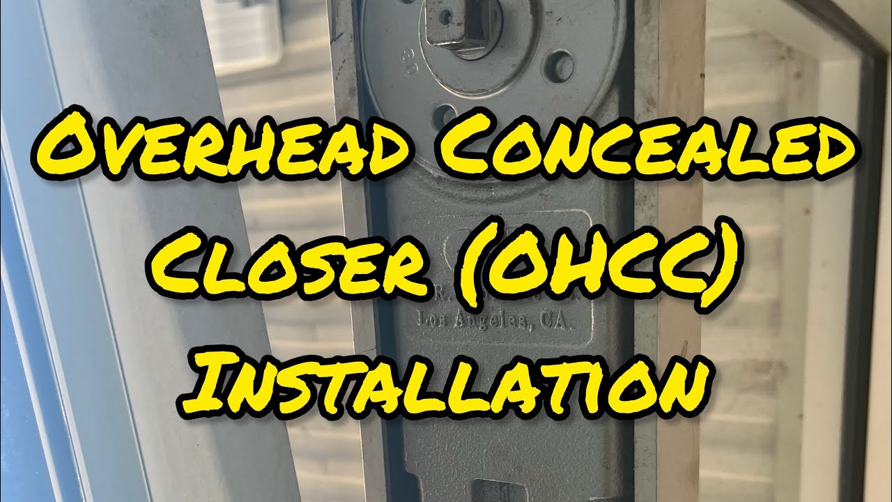 JOKERD 零 CLOSER Jackson Overhead Concealed Door Closer, Adjustable Spring