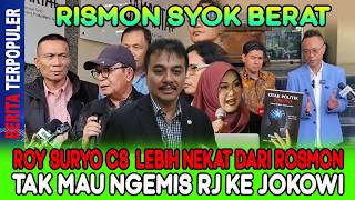 Rismon Syok Berat Roy Suryo Cs  Lebih Nekat Dari Rosmon Tak Mau Ngemis Rj Ke Jokowi