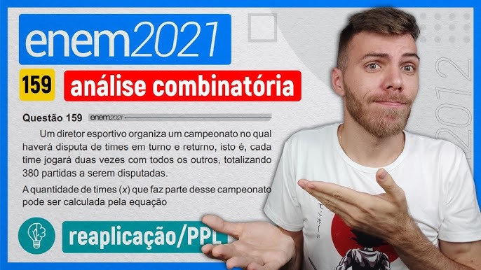 🛑149 Enem 2016 PPL - PROBABILIDADE - Em um campeonato de futebol