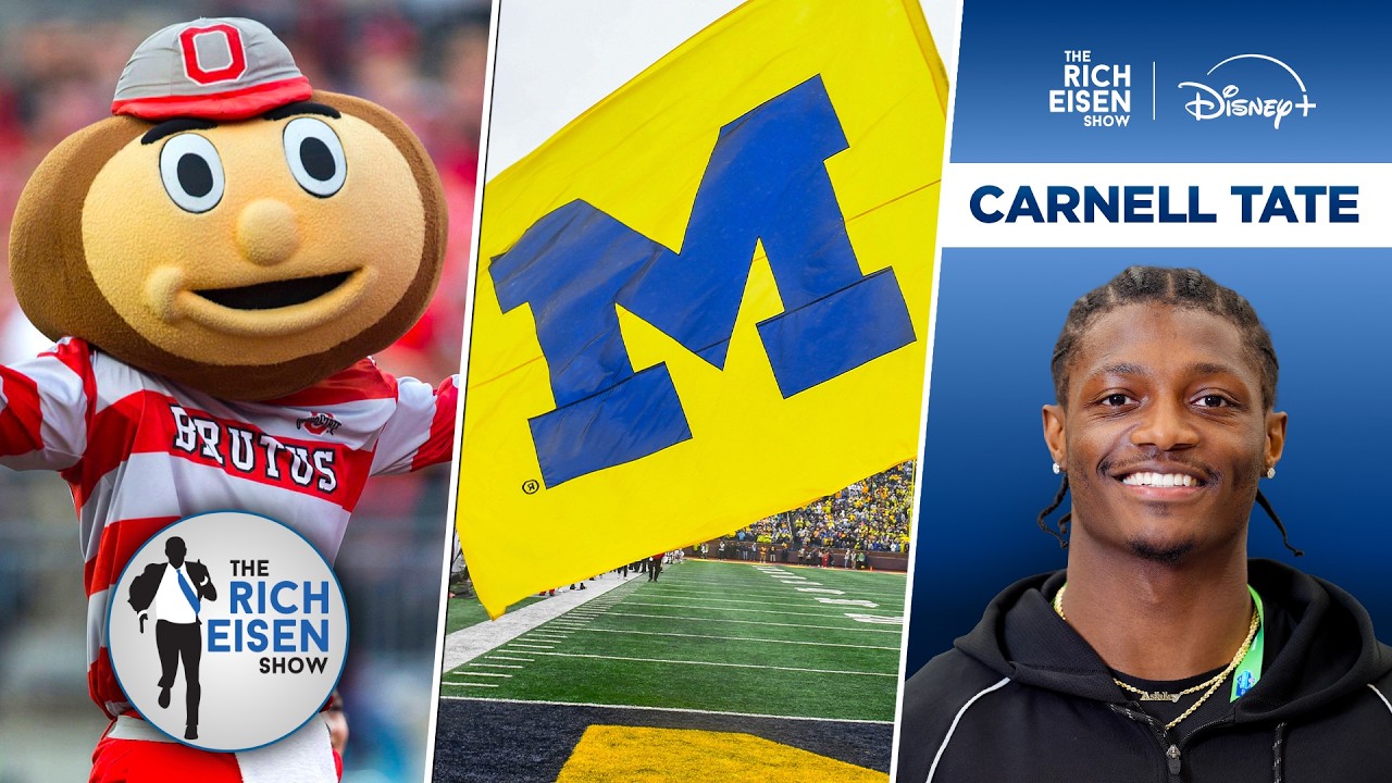 Check Out Ohio State WR Carnell Tate’s Great Reaction to Learning Rich Is a Michigan Alum