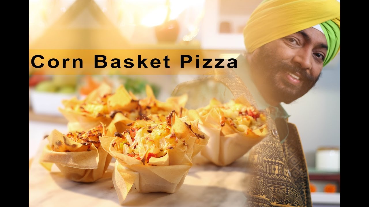 Corn Basket Pizza - Festive Recipe | chefharpalsingh
