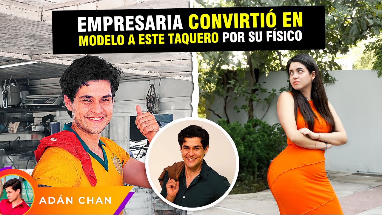 Empresaria convirtió en modelo a este taquero por su físico.