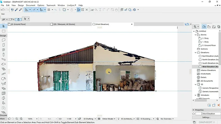 3D Point Cloud to ArchiCAD Workflow