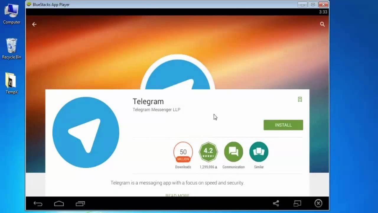 How to Download Install Telegram For Windows 7 8 10 PC - YouTube manoso