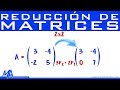 Reducción de matrices de 2x2 Método de Gauss