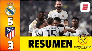 Thumbnail for ¡PARTIDAZO! Real Madrid le ganó 5-3 al Atlético de Madrid y es FINALISTA | Supercopa de España