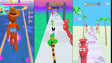 GIANT RUSH vs SNAKE RUN RACE vs JUICE RUN - Gameplay All Levels New Update 2023