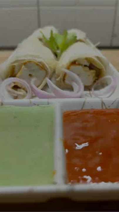 Paneer Tikka Roll | Paneer Roll |Grilled Paneer Wrap | Cooking Videos #shorts