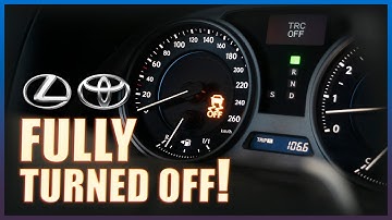Lexus IS250/IS350: How to Turn OFF Traction Control completely!