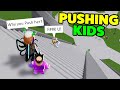 Roblox Ragdoll Engine But.. I Decided To Push Kids Down The Stairs - Funny Moments