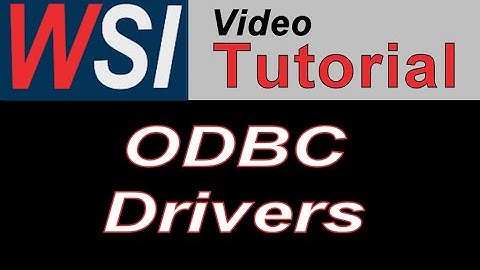 Finding and Installing ODBC Drivers