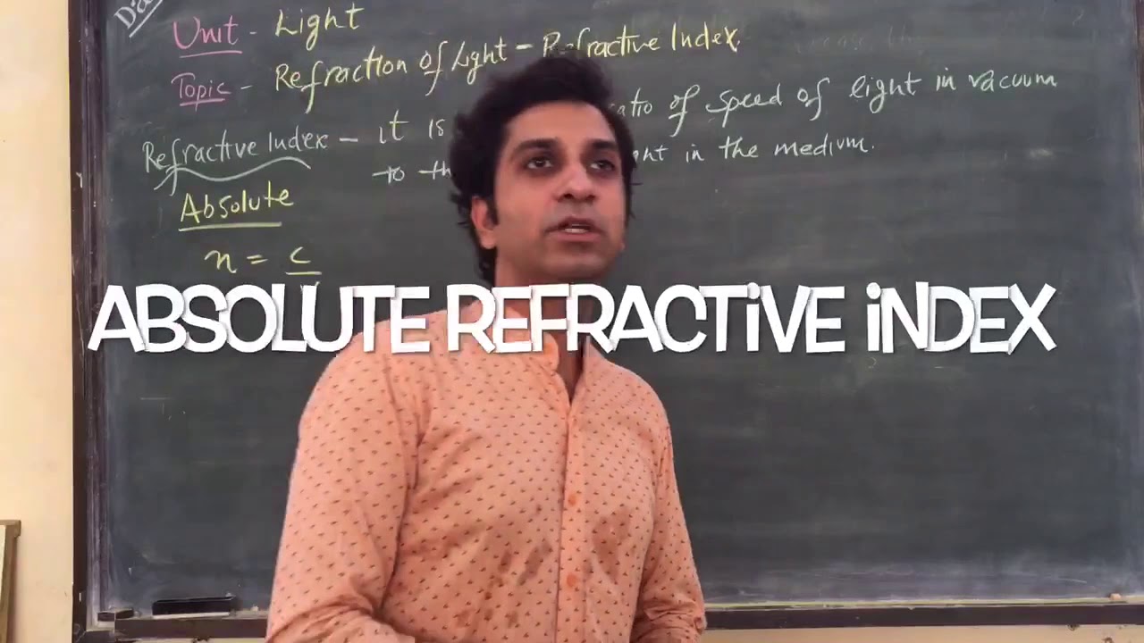 Absolute Refractive Index YouTube