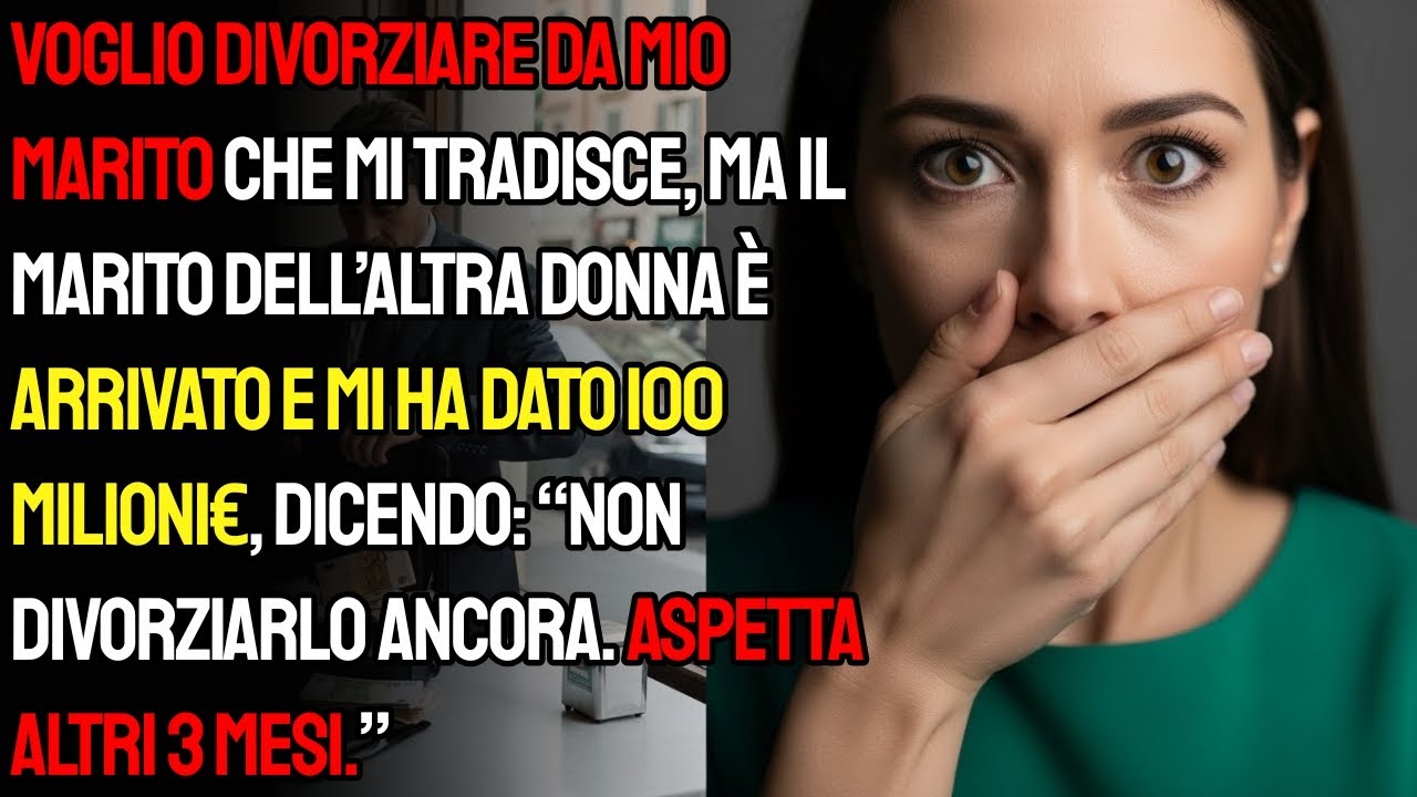 Divorzio pronto. Poi arriva lo sconosciuto con la valigetta: “Aspetta 3 mesi.”