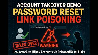 Demo Testing For Account Takeover Via Password Reset Link poisoning