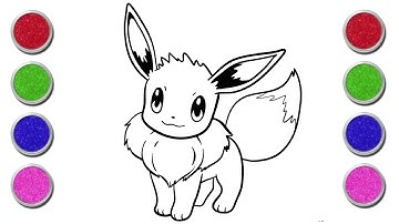 Cute Eevee Evolutions Kids Drawing | Eevee Evolutions Step by Step | Eevee Evolutions Drawing | 