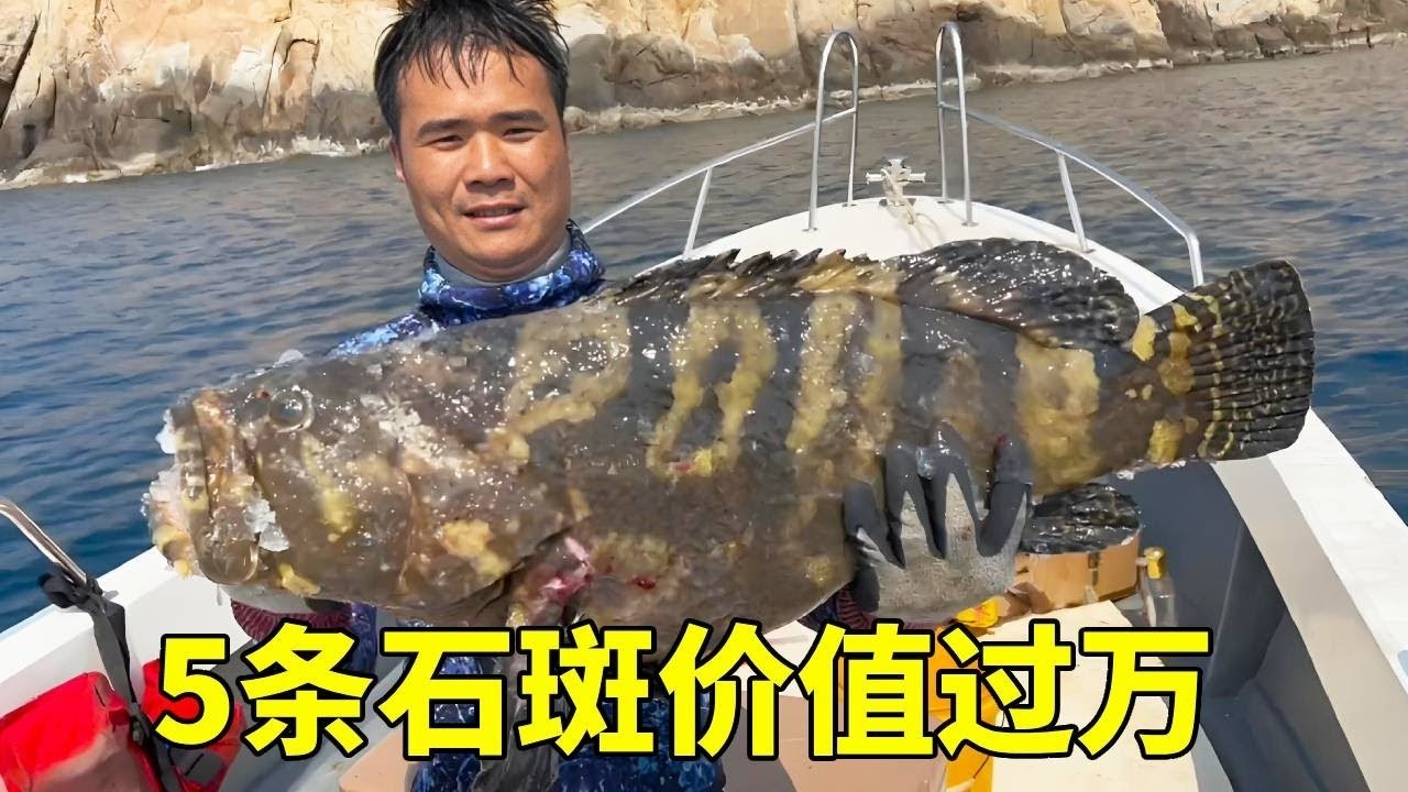 🐟【深海打劫日記】阿鋒掃黑驚現「石斑印鈔機」！半天狂攬5條價值破萬【探海漁人】