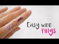 How to make WIRE RINGS -  DIY💍💍