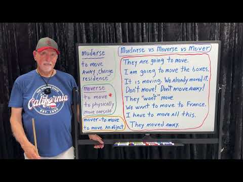 322  - To move - mudarse vs moverse vs mover