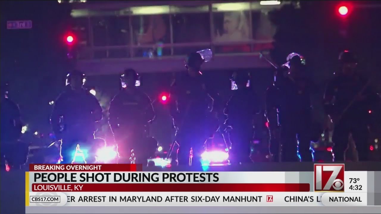 At least 7 shot during protests in Louisville, Kentucky - YouTube
