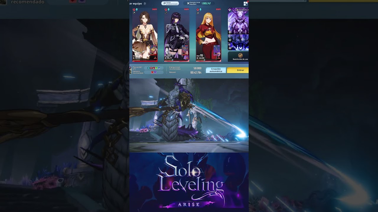 BoT (42s) BATTLEFIELD OF TIME || ALLON S13 [Solo Leveling Arise]