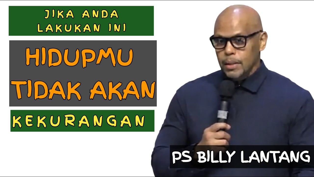 LAKUKAN INI!! HIDUPMU TAK AKAN KEKURANGAN #khotbahkristen  #psbillylantang #motivasi