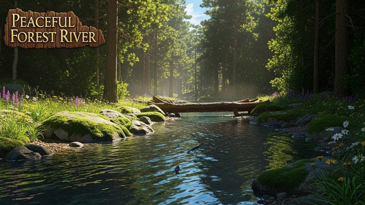 River Ambience 🌿 Soothing Flowing Water Sounds for Meditation and Deep Sleep #199