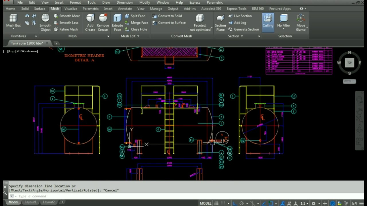 Cara membaca gambar  teknik tutorial autocad  bahasa 