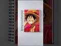 Luffy drawing from one piece 🤠 | #shorts #animedrawing #trend
