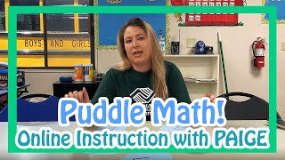 Puddle Math with staff Paige!