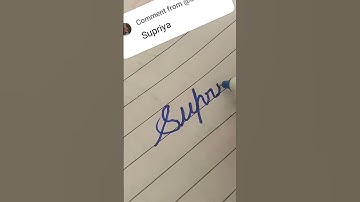 Supriya Beautiful name write in cursive#handwriting #art