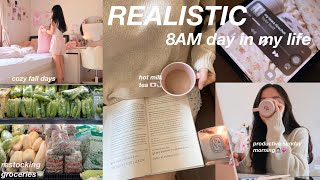 A DAY IN MY LIFE 🎀 welcoming fall🍂, restocking groceries, productice & cozy morning 🕯🧺￼💌