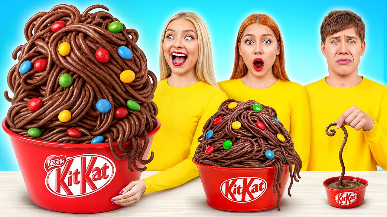 Большая, Средняя или Маленькая Тарелка Челлендж | Безумная Кулинарная Битва от Multi DO Joy