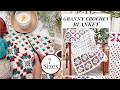 Windowpane Granny Square Crochet Blanket with Unique Granny Stitches