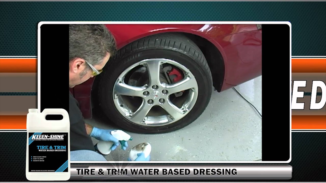 KleenShine Tire & Trim Water Based Dressing KleenRite YouTube