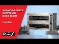 Vídeo: Horno de Pizza Industria Eléctrico Doble 8+8x32 cm ®Romux