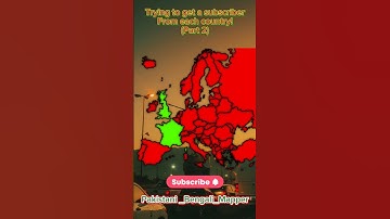Trying to get a subscriber from every country! (Part 2) :) #shorts #mapping
