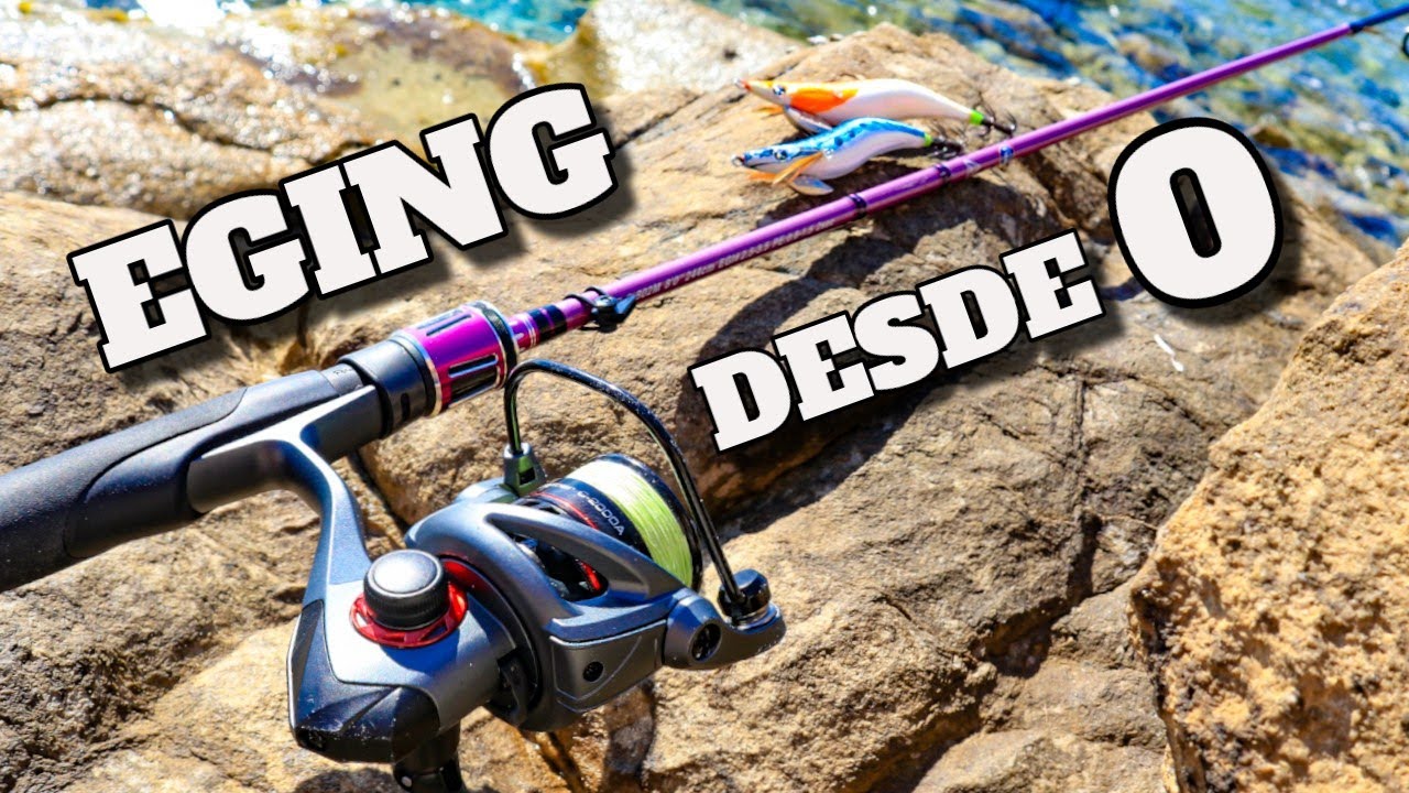 🦑 PESCA EGING desde CERO | CAÑA y CARRETE para COMENZAR🎣