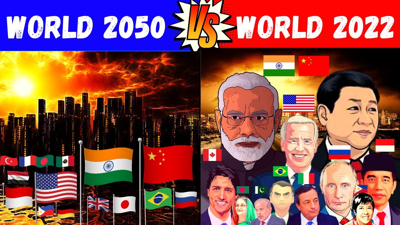 World 2050 vs World 2022 - Comparison | World in 2050 vs World in 2022 Comparison