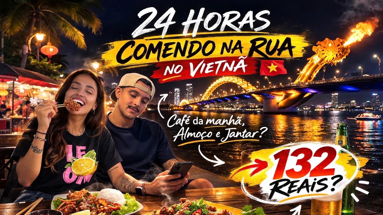 Quanto gastamos em 24h comendo na rua em Da Nang - Vietnam